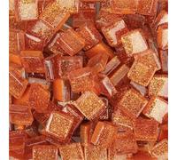 Pequeños mosaicos de vidrio, 200g Multicolor Glass Mosaic Tiles 1cm Square 0.4cm Thick(Grass Green)