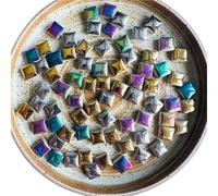 Pequeños mosaicos de vidrio, Ceramic Mosaic Tiles Square For Craft DIY Hobbies Art Multicolor 100g(Color-06)