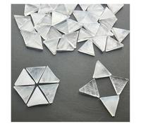 Pequeños mosaicos de vidrio, Mosaic Tiles Triangle Translucent Mica Multicolor Glass 50g DIY Craft Arts(Color4)