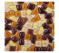 Pequeños mosaicos de vidrio, Multicolor Mosaic Tiles Glass Crystal Shapes For DIY Art Crafts Home Decoration 200g(Color-03)