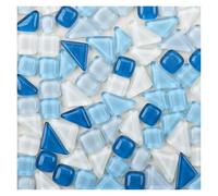 Pequeños mosaicos de vidrio, Multicolor Mosaic Tiles Glass Crystal Shapes For DIY Art Crafts Home Decoration 200g(Color-07)
