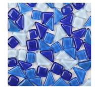 Pequeños mosaicos de vidrio, Multicolor Mosaic Tiles Glass Crystal Shapes For DIY Art Crafts Home Decoration 200g(Color-10)