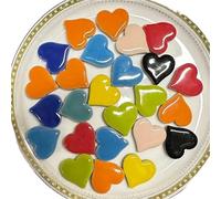 Pequeños mosaicos de vidrio, Porcelain Mosaic Tiles DIY Craft Kit Multicolor 100g(Color 04)