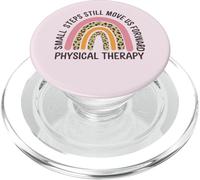 Pequeños Pasos del Arco Iris Nos mueven hacia adelante Orgullo de Terapia física PopSockets PopGrip para MagSafe