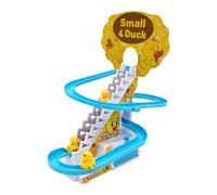 Pequeños patos trepando juguete - escaleras deslizantes iluminadas patos perseguir la montaña rusa juego con música | Educación temprana Diversión jugar regalos para escaleras de pato