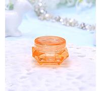 Pequeños tarros de muestra de viaje redondos y transparentes, frascos de cosméticos de plástico vacíos con tapas, contenedores de cosméticos portátiles para cremas, loción, sombra (D)