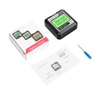 Pequeños transportadores digitales con función de retención de datos, herramienta de medición de ángulos digitales para una fácil lectura de ángulos y herramienta de base de transferencia