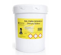 PEQUINSA Sal para deshielo. Cubo 20 kg. para derretir Hielo en accesos, Carreteras, aparcamientos. Evita la formación de Hielo de Manera eficaz.