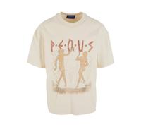 Pequs Camiseta 'Ancient Love Story' beige / crema / marrón Hombre Pequs L beige / crema / marrón