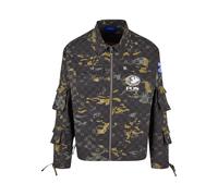 Pequs Chaqueta de entretiempo 'Aether' amarillo / gris / caqui / blanco L EUR