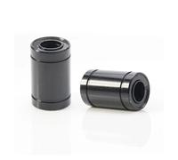 PEQYUACTE 4 Piezas de rodamientos lineales LM8uu LM8luu con buje de Varilla Cromado Negro for Impresora 3D 100(LM8-UU)