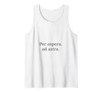 per Aspera Ad Astra. Cita de motivación Latina. Camiseta sin Mangas