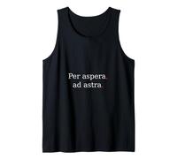 per Aspera Ad Astra. Cita de motivación Latina. Camiseta sin Mangas