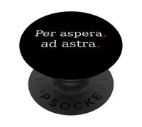 per Aspera Ad Astra. Cita de motivación Latina. PopSockets PopGrip Adhesivo