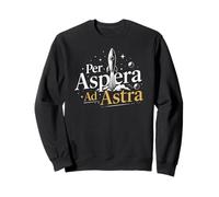 per Aspera Ad Astra Filosófico para Las Estrellas Sudadera