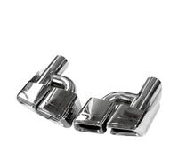 Per Auto Auto Di Scarico 1 Par De Puntas De Escape Para Benz W212, Clase E, Modificado Para AMG E63, Tubo De Escape Cuadrado De Acero Inoxidable De Cuatro Salidas. Tubo Di Scarico Auto(4)