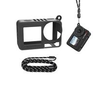 per dji OSMO ACTION5 Pro Custodia protettiva in Silicone con cordino e tappo per obiettivo Della fotocamera per dji OSMO ACTION5 Pro (Lens Cap*2)