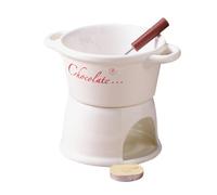 Per Fonduta - 15 cm/5,91 pollici Pentola en cerámica - Scaldatazza Da Caffè Personale Per Fonduta - por San Compleanno Matrimonio Postre Formaggio Coppie Famiglia Cuochi Adulti