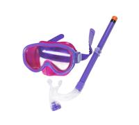(per il viola) Maschere da sub per bambini e bambine, set da snorkeling per bambini, occhiali da nuoto