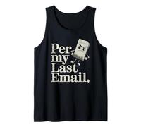 per My Last Email Angry Paper Mascot Humor sarcástico Camiseta sin Mangas