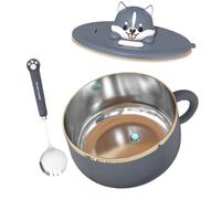 per Noodle istantanei - Isolamento termico in Acciaio inossidabile da 1200 ml, scatola per il pranzo con coperchio per casa, ufficio, cucina universitaria per Noodle istantanei | Por l