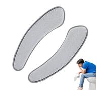 Per sedile Del Water - Alfombrilla adhesiva reutilizable, tapa de inodoro de peluche con doble aleta y separación, para niños y adultos, para invierno, baño, habitación de ducha, casa