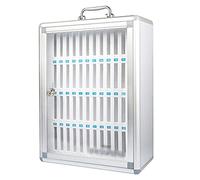 per telefono cellulare per conferenze e ufficio armadietto portaoggetti in argento contenitore sicuro per dispositivi mobili ideale per eventi e lavoro.