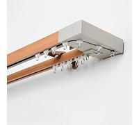 per Tende in Alluminio Bastone Soffitto Imitazione Legno Divisore per Stanze Tenda Decorativa Design Moderno PVC di Alta Qualità Colore B2