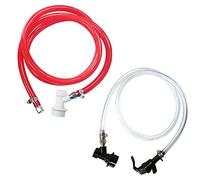 PERA Conjunto de línea de cerveza con bloqueo de bola de 3/16 pulgadas y conjunto de línea de gas de bloqueo de bola de 5/16 pulgadas para hacer cerveza