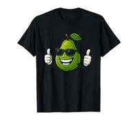 Pera de dibujos animados fresco con gafas de sol pulgares arriba Camiseta