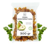 Pera Deshidratada Sin Azucar 300 g - Pera Seca Cortada en Dados - Fruta Deshidratada - Snacks Saludables - Ideal para Reposteria - Sin Azucar Añadido, Sin Gluten