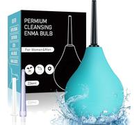Pera Lavado Recto 224ml - Enema para Limpieza de Colon | Ducha Anal y Vaginal | Bulbo de Silicona Médica para Aliviar Estreñimiento | Limpiador Intestinal Seguro para Hombres y Mujeres (Verde)