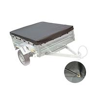 Peraline 2451 - Lona para remolque plana, poliéster/PVC, 160 x 120 x 8 cm, negro