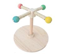 Perca de jaula de pájaro | Mercela de percha de jaula giratoria - Chewer de madera de madera giratoria interactiva para bolsa para estufa Canary Parakeet De La Conu