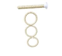 Perca de Pájaro 1 Uds. Cuerda de Sisal for Escalar Loros, Juguete for pájaros, Forma Redonda, Anillo Colgante, Columpio for Soporte for Mascotas, Suministros for jaulas Percha(COLOR02)