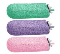 Perca de pájaro para jaula, Soporte de percha de pájaro - Juguetes de ejercicio de resina de pájaro de helado - 3X juguetes de mástil de agitación, palo de molienda de la pata