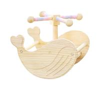 Perca mecedora de pie para loros de madera, juguete de interacción con entrenamiento de pico, molino de viento, aburrimiento, juego de pájaros, estación de gimnasio, loros, gimnasio, perca, juguete