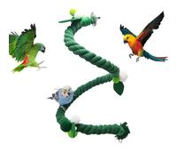 Perca para Loros - Accesorios Flexibles De Algodón para Jaulas | Percha De Cuerda para Pájaros | Juguete para Masticar Periquito para Cacatúas, Tortolitos, Conures, Periquitos, Periquitos, Juego, Eje