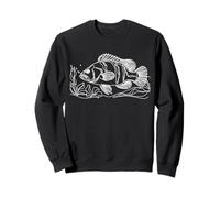 Percas del Nilo Arte Lineal Acuarista Sudadera