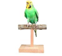 Percas para pájaros - Soporte de madera natural en forma de T | de ejercicio de Birrd para loros, periquitos, pájaros del amor, cacatúas, peonías, carpas, guacamayos