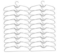 Percha 20 perchas de plástico resistente, antideslizantes, sin hombros, cuello corto que ahorran espacio para armario