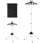 Percha Colgador de Vapor - Soporte para Vaporizador De Ropa con Bolsa De Almacenamiento | Portarropas Plegable con Altura Ajustable para Casa Viaje
