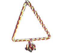 Percha de alambre de algodón para mascotas, portátil, para colgar, multicolor, para interiores, balcón, mascotas, cuerda de escalada, juguete, accesorios
