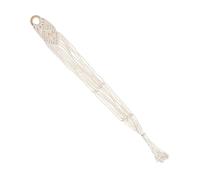 Percha de Algodón y Lino para Ukelele Colgador de Pared | Beige, Diseño Macramé, Sujeción Estable, Uso en Pared y Jardín, Estilo Sencillo y Elegante