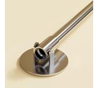 Percha de armario, soporte ajustable para armario giratorio de 180 grados para paredes inclinadas multicolor de varios tamaños (plata, 35-55 cm (13 3/4"-21 5/8"))