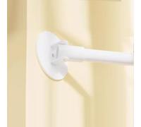 Percha de armario, soporte ajustable para armario giratorio de 180 grados para paredes inclinadas multicolor varios tamaños (blanco, 75-110 cm (29 1/2 pulgadas - 43 1/4 pulgadas))