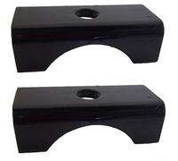 Percha de asiento de resorte, paquete de dos para ejes redondos de 3 pulgadas de diámetro, SP3, se adapta a remolques 5200 6000 de 7000 libras que proporcionan un apoyo seguro