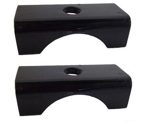 Percha de asiento de resorte, paquete de dos para ejes redondos de 3 pulgadas de diámetro, SP3, se adapta a remolques 5200 6000 de 7000 libras que proporcionan un apoyo seguro