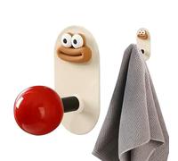 Percha de baño, ganchos para baño, toallero decorativo, accesorios de baño, estante adhesivo para cocina ducha dormitorio inodoro