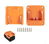 Percha de batería y herramientas, juego de estante para batería y herramientas con colgador de taladro, estante de batería montado en la pared, para RIDGID y para herramientas inalámbricas AEG de 18 V
